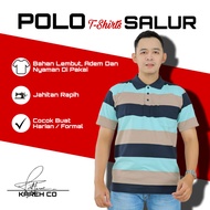 Kaos Krah Salur / Garis Pria Saku /Kaos kerah Kantong Depan Kaos paket hemat 3 pcs | Kaos Kerah Salu