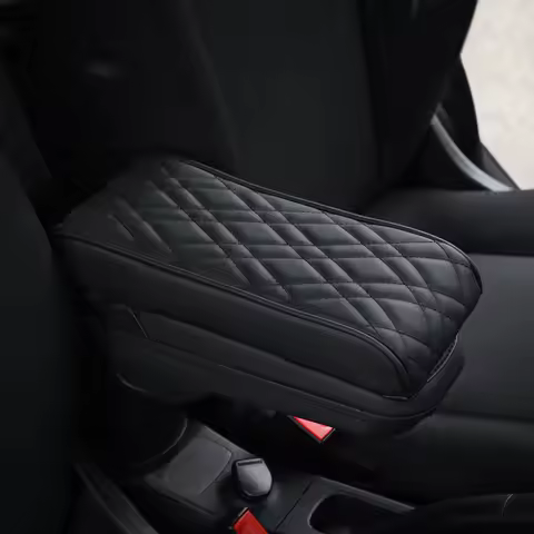 PU Leather Car Armrest Mat Center Console Arm Rest Protection Cushion For MINI Cooper F55 F56 F57 Au