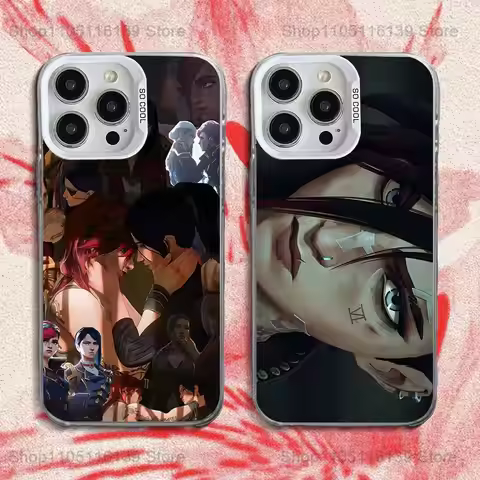 Arcane Vi C-Caitlyn Phone Case For iPhone 16,15,14,13,12,11,Pro,XS,Max,Plus,Mini,SE White Candy Matt