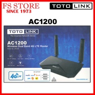 TOTOLINK ORIGINAL LR1200 WIRELESS AC1200 4G LTE ROUTER FOR SIM CARD MAXIS DIGI CALCOME YES TM UNIFI