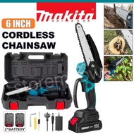 Makita Cordless Chainsaw Power Saw 388VF 6 Inch Mini Chainsaw Gergaji Elektrik Mesin Potong Pokok