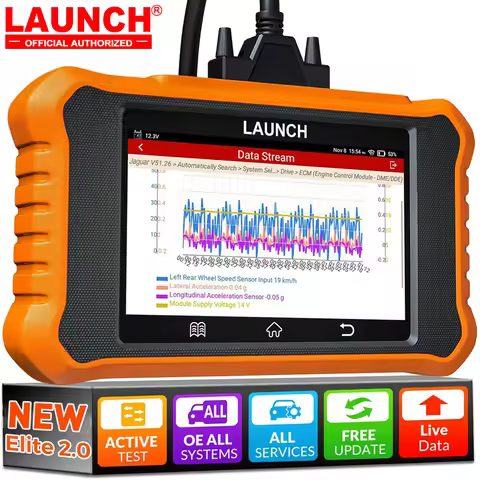 LAUNCH X-431 Creader Elite V2.0 For Jaguar for Land Rover All System Car Diagnostic Tool Online ECU 