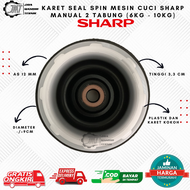 KARET SEAL SPIN MESIN CUCI SHARP MANUAL 2 TABUNG (6KG - 10KG) | AS 12