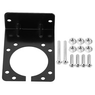 Black Metal Mounting Bracket Holder for 7 Pin Towing Trailer Connector Plug Socket Trailer Connecto