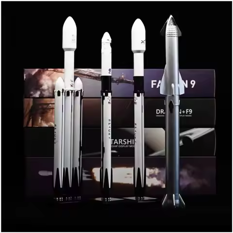 1:233 Falcon 9 Falcon 9 Dragon Heavy Falcon 1:375 Starship Metal Diecast Rocket Model Decorative Col