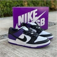 Nike SB Dunk Low Pro Court Purple White Black BQ6817-500   Genuine product