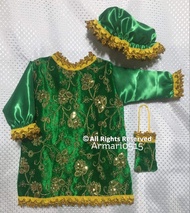 New Dress Longsleeve SAYA With Cap and Bag For Sto. Nino LARGE and MEDIUM