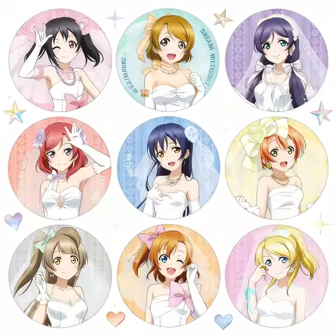 lovelive anime badge love live muse nico yazawa nozomi tojo pin brooch anime merchandise collectible