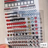 Minecraft Pixel Style Sticker Game Cube MC Avatar Sticker Pixel Sticker Handbook diy Material Waterp