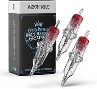 Wormhole Tattoo Cartridge Needles 50PCS Disposable # 10 Round Liner Tattoo Needle Cartridges Mixed 3