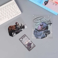 Latest Customized Transparent Card Small Card Transparent PVC Small Square Card Bookmark Boarding Pa