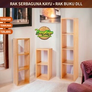 Wooden Display Shelf Bookshelf Multipurpose Shelf Stacking Shelf Display Shelf Wooden Shelf 01