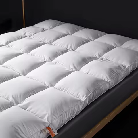 Mattress Topper Goose Down All Custom Sizes King Queen 1200TC Anti-Leak Fabric 95% 5A Down 4/6/8cm F