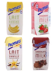 Mix 4 vị sữa tươi Promess dâu chuối vani socola thùng 24 hộp