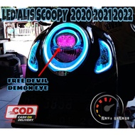 COD PAKET LAMPU ALIS DAN SEIN motor scoopy 2020 scoopy 2021 scoopy 2022 free demon devil eye no bintik