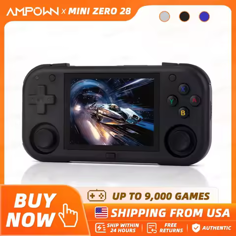 Ampown Mini Zero 28 Retro Handheld Game Console 2.8'' IPS Screen A133P Processor Android System MAGI