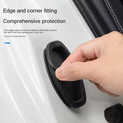For Audi A1 8X A3 8V 8Y A4 B8 B9 A5 8T A6 C6 C7 C8 Car Door Lock Protection Cover Anti-Collision Sil