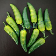 HIJAU Miniature FIGURE CHILI Cayenne Pepper LOMBOK Green CHILI Rice Cute Small MINI DUMMY Photo Property