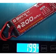 ☬แบต ลิโพ SHANG YI 4200mah 7.4V(2S) 11.1V(3S) 14.8V(4S) 22.2V(6S) 50C XT60♝