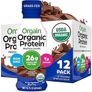 Orgain Organic Protein Shake, Grass Fed Dairy, Creamy Chocolate - 26g High Protein Whey Shake, Ready