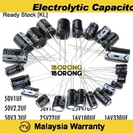 120PCS 1uF-470uF Electrolytic Capacitor