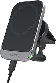 RapidX Dashio MW1 Car Vent Mount & Magnetic Wireless Charger Pad, up to 15W, for iPhone 13/12 & Newe