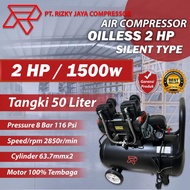 KOMPRESOR ANGIN OILLESS 2 50 LITER KOMPRESOR ANGIN SILENT 2