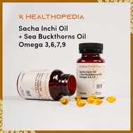 Healthopedia Sacha Inchi + Sea Buckthorns Oil (60 Softgels) Omega 3,6,7,9