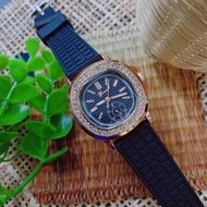 นาฬิกาแบรนด์ Geneva งานแท้ นาฬิกาผู้หญิง สายซิลิโคนอย่างดี ระบบอนาล๊อค