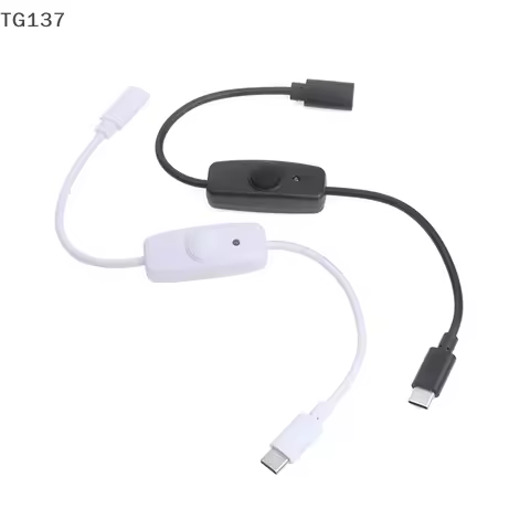 Universal Type-C Extension Cable With ON/OFF Switch Power Button USB Type C Charging Extension Cable