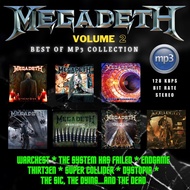 MEGADETH VOLUME 2 MP3 music CD for PC CDROM and compatibles