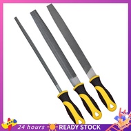 【HOT SALE】 3Pcs Metal File Set,8-Inch,Professional Carbon Steel File, Includes Flat/Half-Round/Round