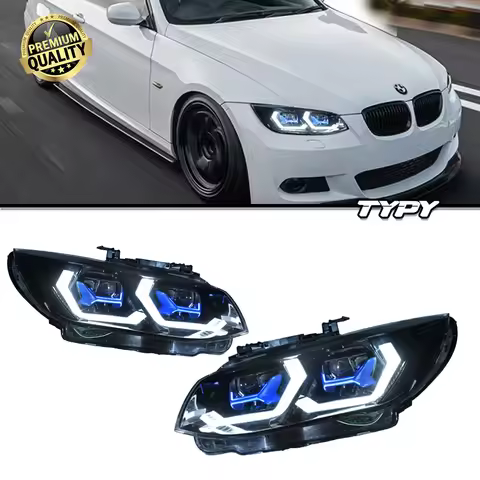 Car Headlights for BMW E92 E93 LED 2006-2012 Headlights 330I 335I DRL Turn Signal High Beam Angel Ey