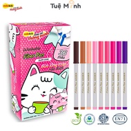 Bút Fiber Pen 36 màu rửa được Colokit SWM-C006 bút viết Calligraphy tô màu ngòi nón nét thanh nét đậ