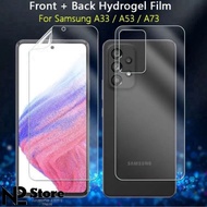 Samsung Galaxy A33 | A53 | A73 5G Hydrogel Screen Protector Anti-Scratch Full SPY MATTE CLEAR BLUE