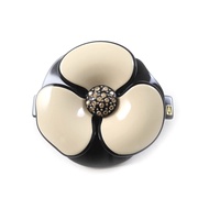 品相極佳 ALEXANDRE DE PARIS AA6-12286-02 LISERAI 山茶花髮夾，鑲嵌施華洛世奇水晶（6厘米），米色，法國製造，女士