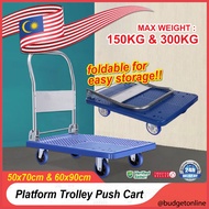 Foldable Handle Platform Trolley 360 Rotation Wheel Moving Items Push Cart Transport Hand Truck / Troli Letak Barang