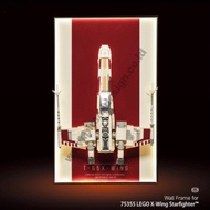 Lego Frame 75355 X Wing Starfighter Brick wall display collection toy