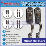 AMERILOCK Door Knob for Main Door Entrance Handle Set with Single Cylinder Dead Bolt Lock (AL 8091)