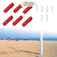 [Loviver] 6-piece Beach Volleyball Lines, Line Markings, Accessories, Boundary Field,
