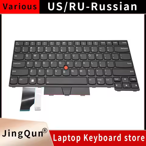 US Russian Backlit Keyboard For Lenovo Thinkpad L14 Gen1 Gen2 TP00120E 5N20W67715 5N20W67679 5N20W67