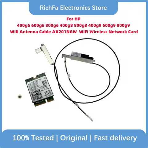 Original New For HP 400g6 600g6 800g6 800g8 400g9 600g9 800g9 Wifi Antenna Cable Card AX201NGW WIFI6