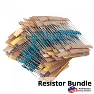 600pcs Resistor bundle mix (10ohm - 1M ohm) 1/4W