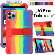 for Vipro Android Tab 8 4gb+64gb 8.0 Inch Tablet Case Super Shockproof Soft Silicone Protective Case