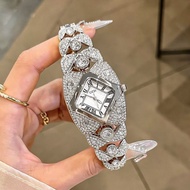 GEDI Women's Watch Fashion Light Luxury Full Diamond Retro Bracelet Versatile Waterproof 30 Meter Qu