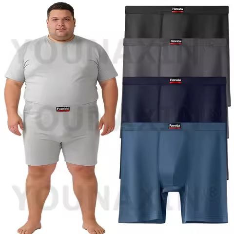 Men's Oversize Size Underwear Cotton High-Rise Panties Undies Boxer Shorts 3XL 4XL 5XL 6XL 7XL 8XL 9