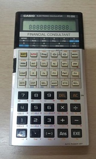 (缺貨中) 絕版 CASIO FC-200 FINANCIAL CONSULTANT 計算機(不議價)