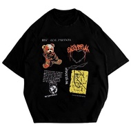 Oversize 24s tshirt black "Hysterical"