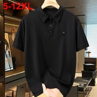 ASFLY 12XL 11XL Plus Size Men T-shirts Summer Black White Loose Short Sleeve Tee Tops Man Big Size 9