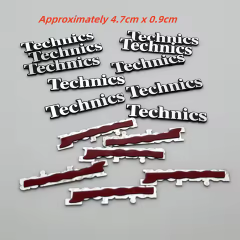5pcs 10pcs 20pcs Technics High-Quality Car Hi-Fi Speakers Audio Speaker Badge Stereo Emblem Sticker